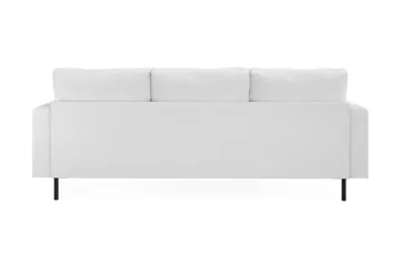 Menard Compact 3-sits Vänstervänd L-formad Divansoffa i Bouclé - Vit - Möbler - Soffa - Divansoffor & schäslongsoffa