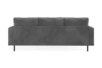 Menard Compact 3-sits Vänstervänd L-formad Divansoffa i Manchester - Grå - Möbler - Soffa - Divansoffor & schäslongsoffa
