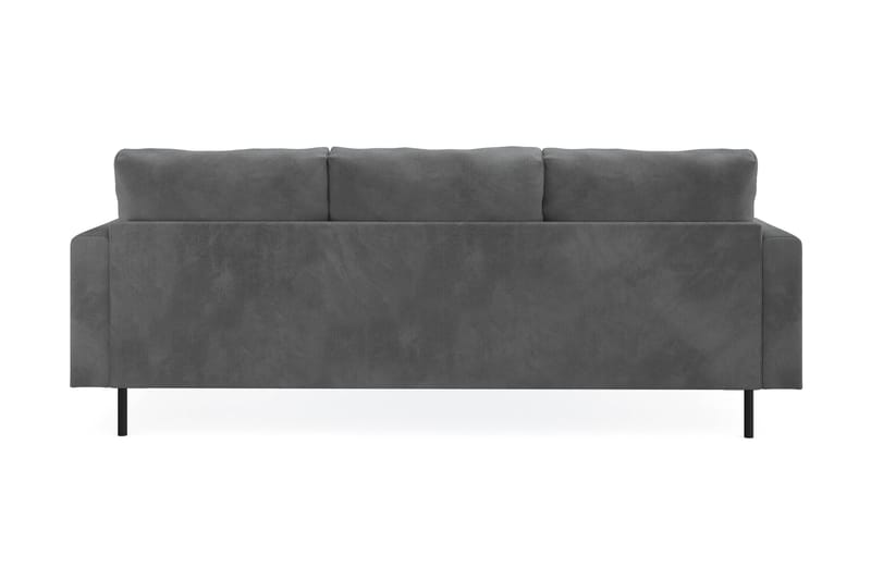 Menard Compact 3-sits Vänstervänd L-formad Divansoffa i Manchester - Grå - Möbler - Soffa - Divansoffor & schäslongsoffa