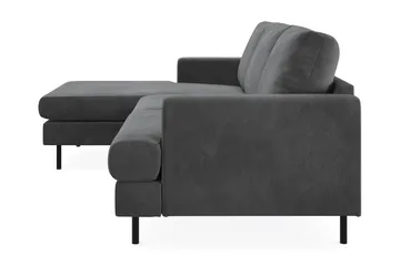 Menard Compact 3-sits Vänstervänd L-formad Divansoffa i Manchester - Grå - Möbler - Soffa - Divansoffor & schäslongsoffa