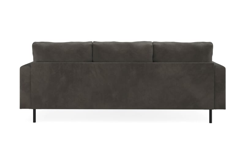 Menard Compact 3-sits Vänstervänd L-formad Divansoffa i Manchester - Mörkgrå - Möbler - Soffa - Divansoffor & schäslongsoffa