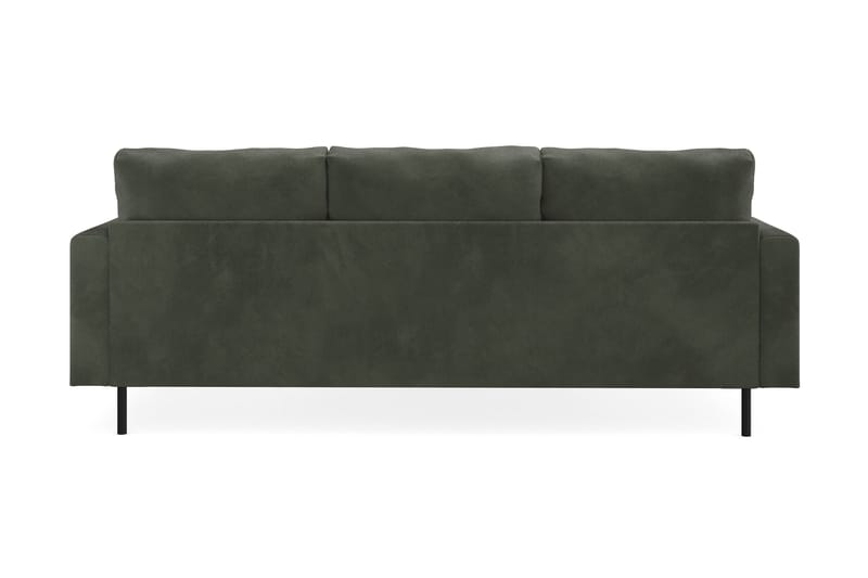 Menard Compact 3-sits Vänstervänd L-formad Divansoffa i Manchester - Mörkgrön - Möbler - Soffa - Divansoffor & schäslongsoffa