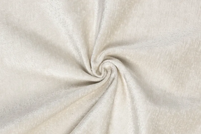 Menard Compact 3-sits Vänstervänd L-formad Divansoffa i Sammet - Krämvit - Möbler - Soffa - Divansoffor & schäslongsoffa