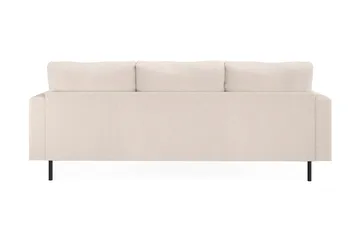 Menard Compact 3-sits Vänstervänd L-formad Divansoffa i Tyg - Beige - Möbler - Soffa - Divansoffor & schäslongsoffa