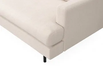 Menard Compact 3-sits Vänstervänd L-formad Divansoffa i Tyg - Beige - Möbler - Soffa - Divansoffor & schäslongsoffa