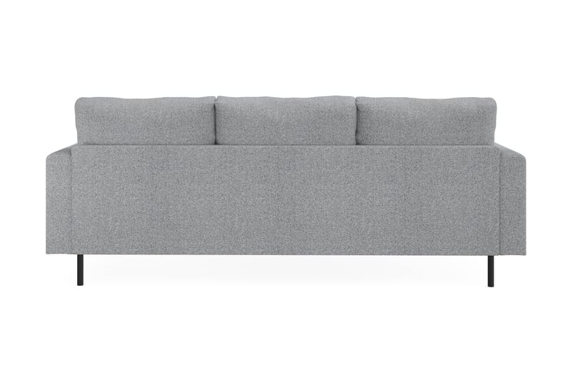 Menard Compact 3-sits Vänstervänd L-formad Divansoffa i Tyg - Grå - Möbler - Soffa - Divansoffor & schäslongsoffa