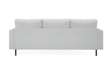 Menard Compact 3-sits Vänstervänd L-formad Divansoffa i Tyg - Ljusgrå - Möbler - Soffa - Divansoffor & schäslongsoffa