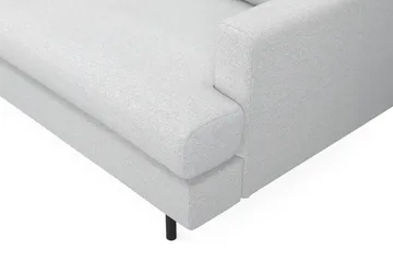 Menard Compact 3-sits Vänstervänd L-formad Divansoffa i Tyg - Ljusgrå - Möbler - Soffa - Divansoffor & schäslongsoffa