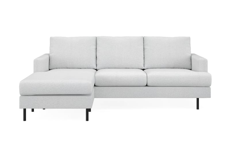 Menard Compact 3-sits Vänstervänd L-formad Divansoffa i Tyg - Ljusgrå - Möbler - Soffa - Divansoffor & schäslongsoffa
