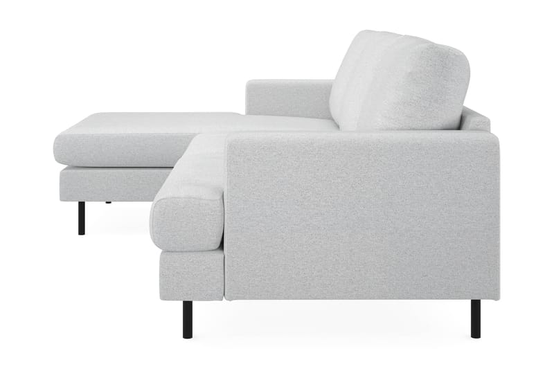 Menard Compact 3-sits Vänstervänd L-formad Divansoffa i Tyg - Ljusgrå - Möbler - Soffa - Divansoffor & schäslongsoffa