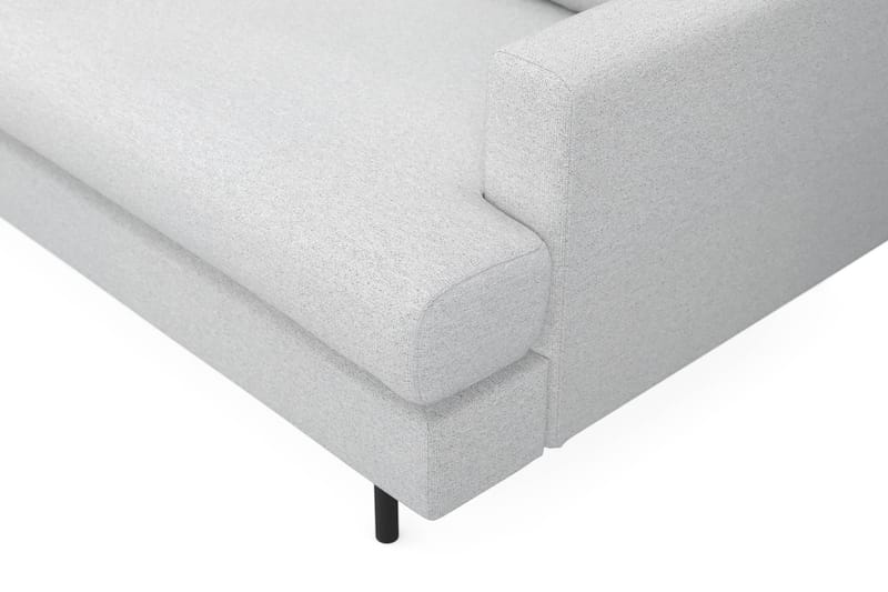 Menard Compact 3-sits Vänstervänd L-formad Divansoffa i Tyg - Ljusgrå - Möbler - Soffa - Divansoffor & schäslongsoffa