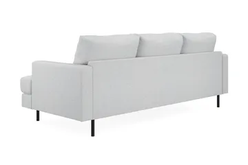 Menard Compact 3-sits Vänstervänd L-formad Divansoffa i Tyg - Ljusgrå - Möbler - Soffa - Divansoffor & schäslongsoffa