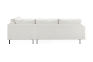 Menard Compact 4-sits Högervänd L-formad Schäslongsoffa i Bouclé - Vit - Möbler - Soffa - Divansoffor & schäslongsoffa