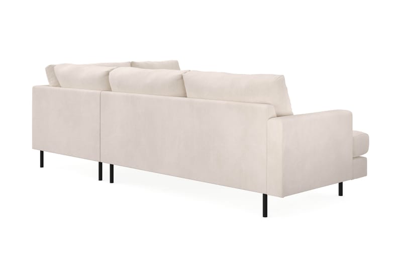 Menard Compact 4-sits Högervänd L-formad Schäslongsoffa i Manchester - Beige - Möbler - Soffa - Divansoffor & schäslongsoffa