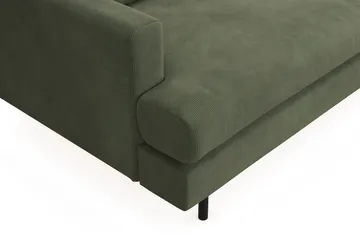 Menard Compact 4-sits Högervänd L-formad Schäslongsoffa i Manchester - Grön - Möbler - Soffa - Divansoffor & schäslongsoffa