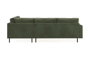 Menard Compact 4-sits Högervänd L-formad Schäslongsoffa i Manchester - Grön - Möbler - Soffa - Divansoffor & schäslongsoffa