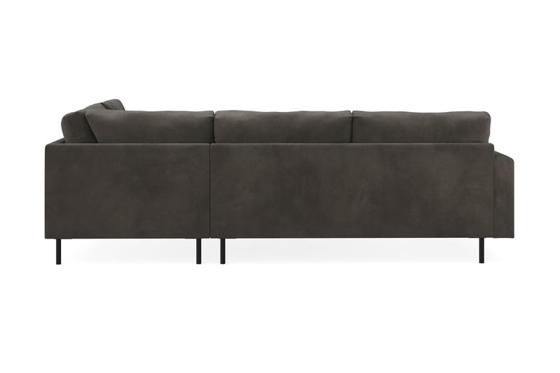 Menard Compact 4-sits Högervänd L-formad Schäslongsoffa i Manchester - Mörkgrå - Möbler - Soffa - Divansoffor & schäslongsoffa