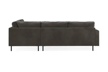 Menard Compact 4-sits Högervänd L-formad Schäslongsoffa i Manchester - Mörkgrå - Möbler - Soffa - Divansoffor & schäslongsoffa