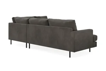 Menard Compact 4-sits Högervänd L-formad Schäslongsoffa i Manchester - Mörkgrå - Möbler - Soffa - Divansoffor & schäslongsoffa