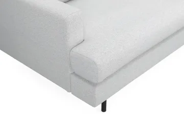 Menard Compact 4-sits Högervänd L-formad Schäslongsoffa i Tyg - Ljusgrå - Möbler - Soffa - Divansoffor & schäslongsoffa