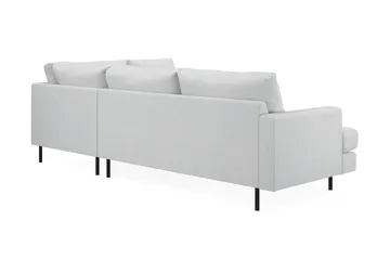 Menard Compact 4-sits Högervänd L-formad Schäslongsoffa i Tyg - Ljusgrå - Möbler - Soffa - Divansoffor & schäslongsoffa