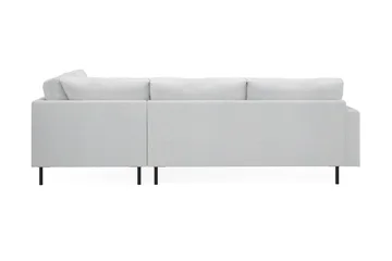 Menard Compact 4-sits Högervänd L-formad Schäslongsoffa i Tyg - Ljusgrå - Möbler - Soffa - Divansoffor & schäslongsoffa