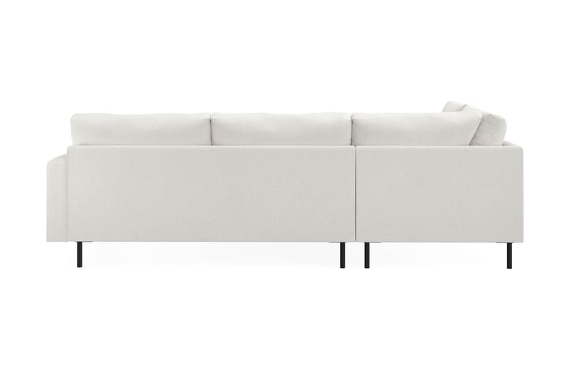 Menard Compact 4-sits Vänstervänd L-formad Schäslongsoffa i Bouclé - Vit - Möbler - Soffa - Divansoffor & schäslongsoffa