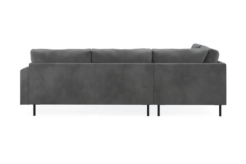 Menard Compact 4-sits Vänstervänd L-formad Schäslongsoffa i Manchester - Grå - Möbler - Soffa - Divansoffor & schäslongsoffa