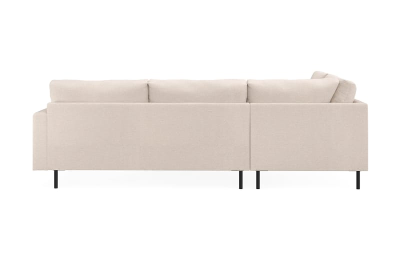 Menard Compact 4-sits Vänstervänd L-formad Schäslongsoffa i Tyg - Beige - Möbler - Soffa - Divansoffor & schäslongsoffa
