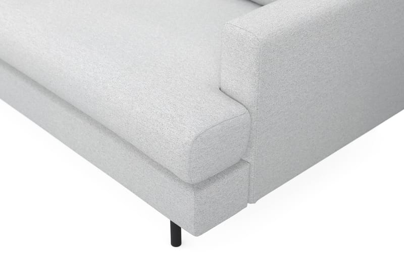 Menard Compact 4-sits Vänstervänd L-formad Schäslongsoffa i Tyg - Ljusgrå - Möbler - Soffa - Divansoffor & schäslongsoffa