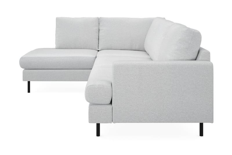 Menard Compact 4-sits Vänstervänd L-formad Schäslongsoffa i Tyg - Ljusgrå - Möbler - Soffa - Divansoffor & schäslongsoffa