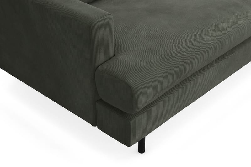 Menard Compact Soffa m. Divan 3-sits - Mörkgrön - Divansoffor & schäslongsoffa - 3 sits soffa med divan