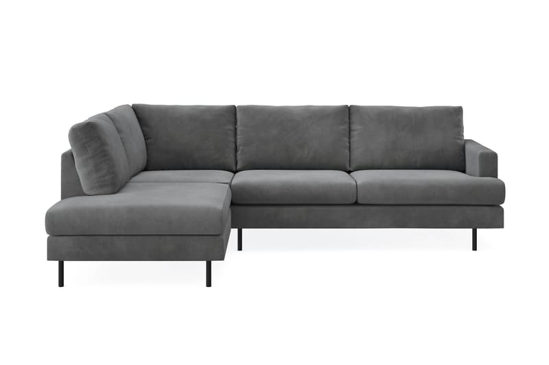 Menard Compact Soffa m. Schäslong 4-sits - Grå - Divansoffor & schäslongsoffa - 4 sits soffa med divan