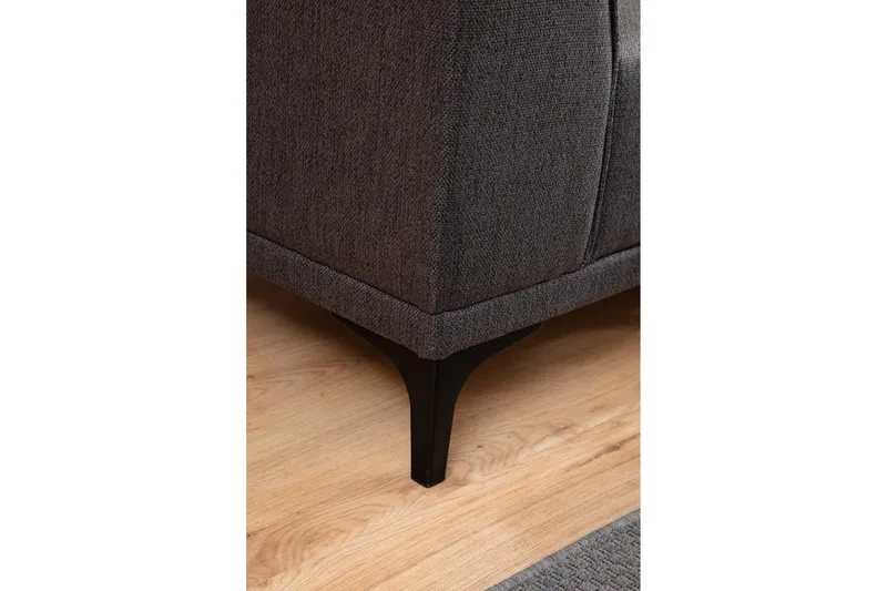 Mississauga Divansoffa 3-sits - Antracit - Möbler - Soffa - Divansoffor & schäslongsoffa - 3 sits soffa med divan