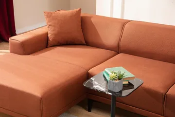 Mississauga Divansoffa 3-sits - Orange - Möbler - Soffa - Divansoffor & schäslongsoffa - 3 sits soffa med divan