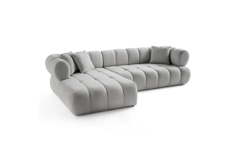 Mississauga Soffa med Divan 3-sits - Grå - Möbler - Soffa - Divansoffor & schäslongsoffa