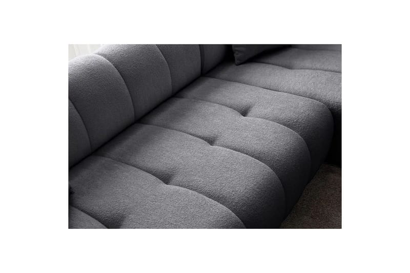 Mississauga Soffa med Divan 3-sits - Mörkgrå - Möbler - Soffa - Divansoffor & schäslongsoffa