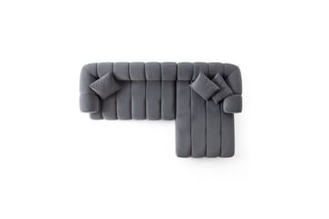Mississauga Soffa med Divan 3-sits - Mörkgrå - Möbler - Soffa - Divansoffor & schäslongsoffa