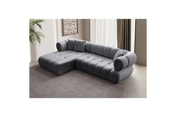 Mississauga Soffa med Divan 3-sits - Mörkgrå - Möbler - Soffa - Divansoffor & schäslongsoffa