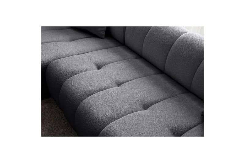 Mississauga Soffa med Divan 3-sits - Mörkgrå - Möbler - Soffa - Divansoffor & schäslongsoffa