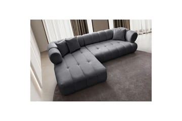 Mississauga Soffa med Divan 3-sits - Mörkgrå - Möbler - Soffa - Divansoffor & schäslongsoffa