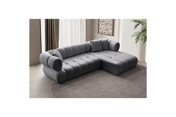 Mississauga Soffa med Divan 3-sits - Mörkgrå - Möbler - Soffa - Divansoffor & schäslongsoffa