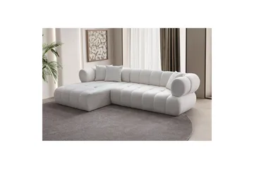 Mississauga Soffa med Divan 3-sits - Vit - Möbler - Soffa - Divansoffor & schäslongsoffa