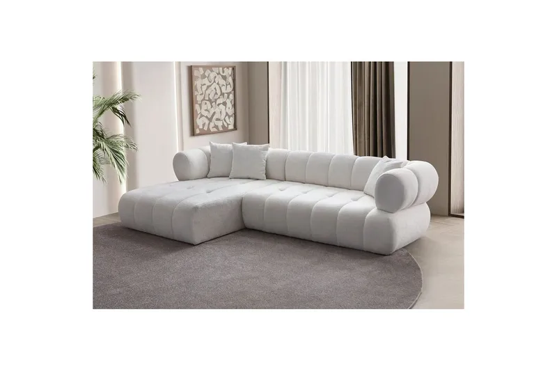 Mississauga Soffa med Divan 3-sits - Vit - Möbler - Soffa - Divansoffor & schäslongsoffa