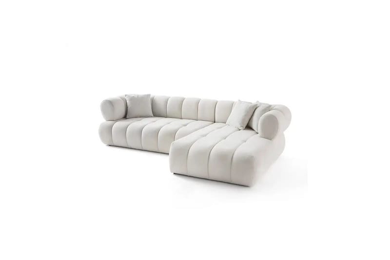 Mississauga Soffa med Divan 3-sits - Vit - Möbler - Soffa - Divansoffor & schäslongsoffa