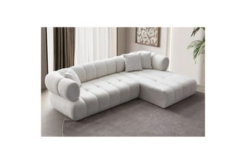 Mississauga Soffa med Divan 3-sits - Vit - Möbler - Soffa - Divansoffor & schäslongsoffa