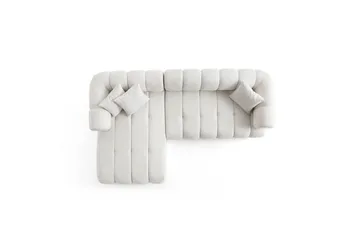 Mississauga Soffa med Divan 3-sits - Vit - Möbler - Soffa - Divansoffor & schäslongsoffa