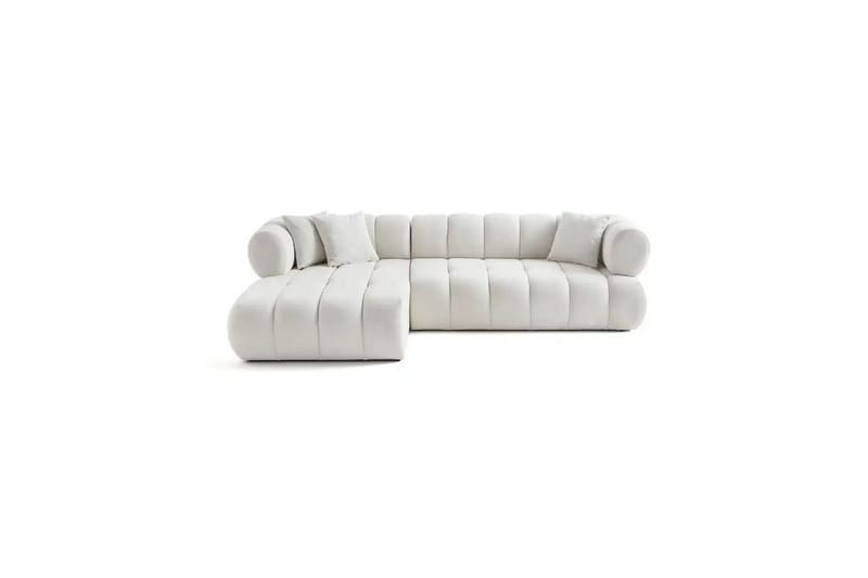 Mississauga Soffa med Divan 3-sits, Vit