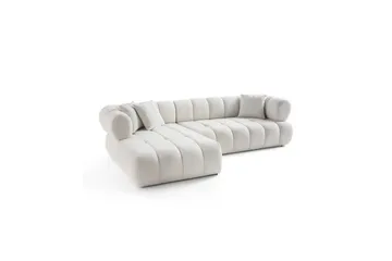 Mississauga Soffa med Divan 3-sits - Vit - Möbler - Soffa - Divansoffor & schäslongsoffa