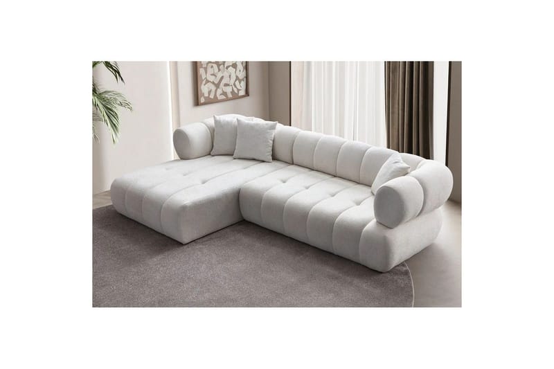Mississauga Soffa med Divan 3-sits - Vit - Möbler - Soffa - Divansoffor & schäslongsoffa